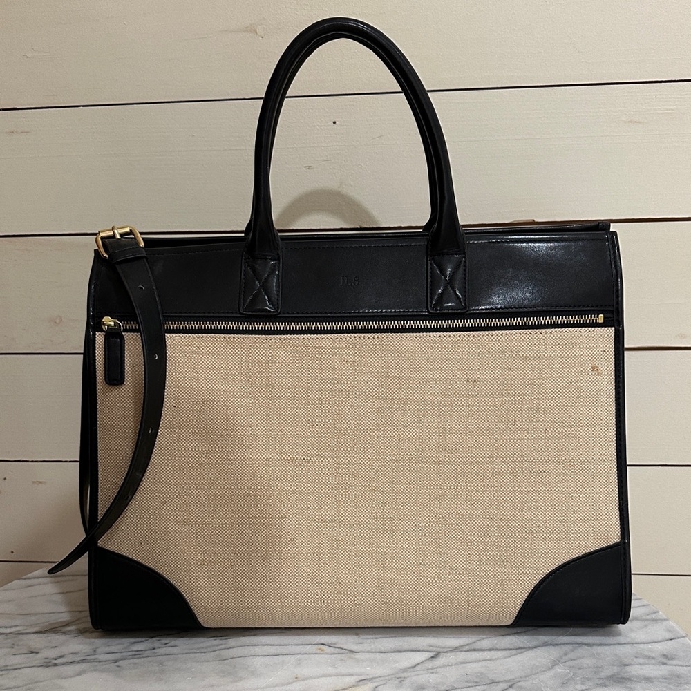 Mark & Graham Black and Cream Bag